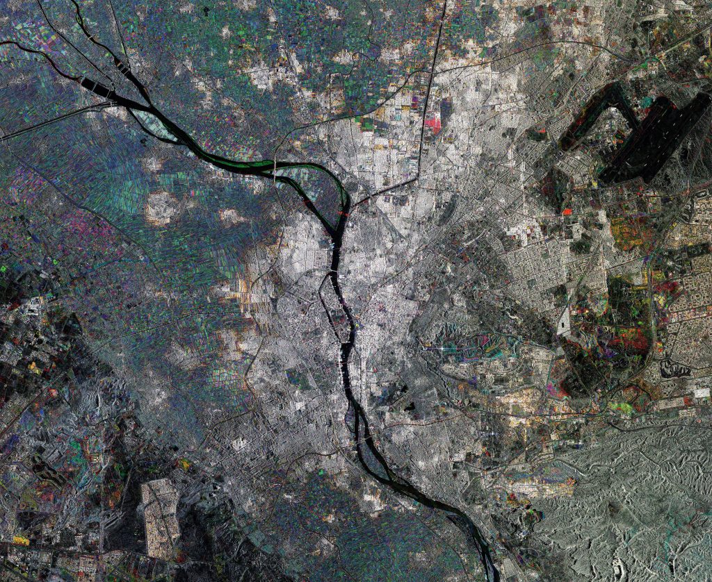 Nile, Cairo, Egypt. COSMO-SkyMed Image © ASI Processed and distributed by e-GEOS